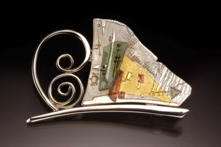  Klimt Series Fan Brooch 